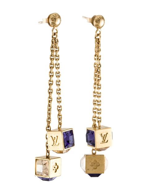 louis vuitton 925 tassel drop earrings